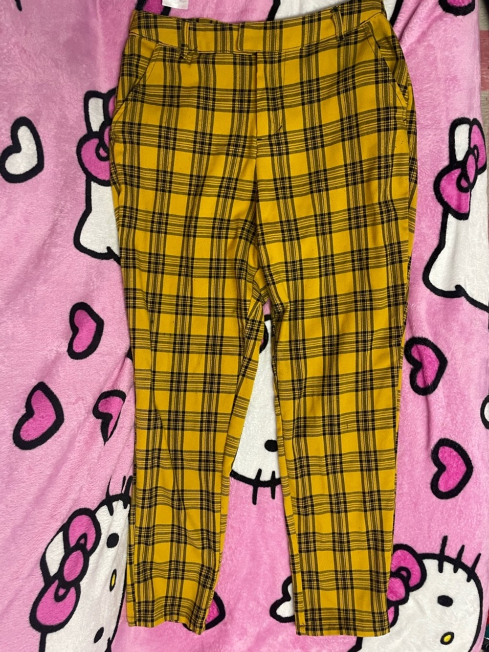 Yellow Plaid Pants